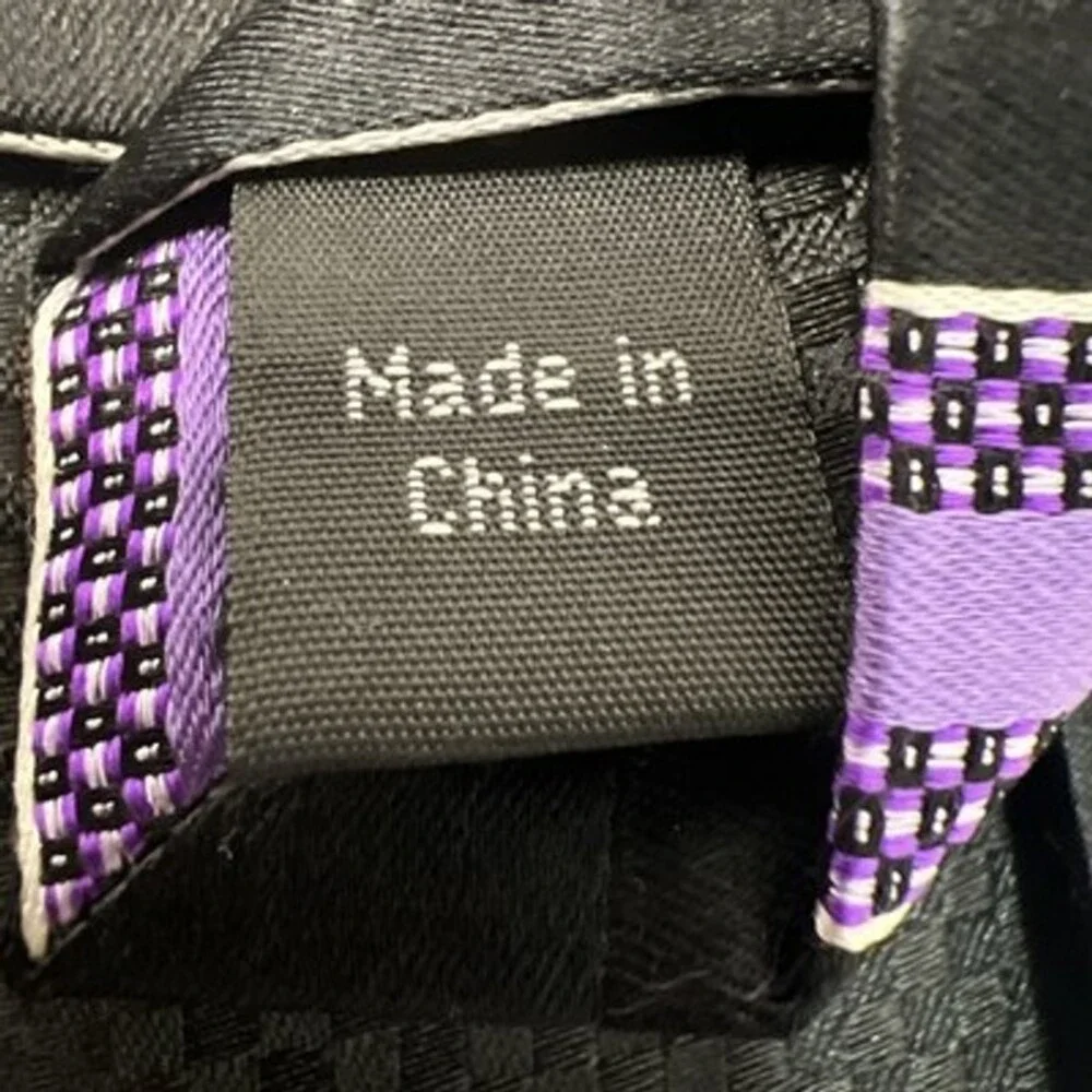 Sean John Black And Purple Striped Men’s Necktie
